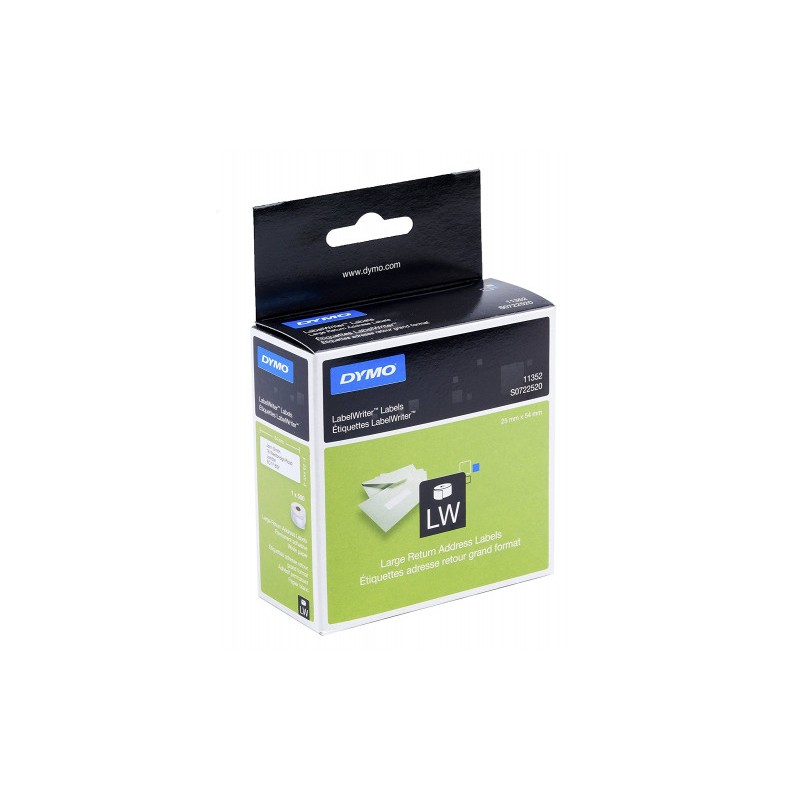 1001-ROLLO ETIQUETAS LABELWRITER 25X54MM BLANCO DYMO S0722520