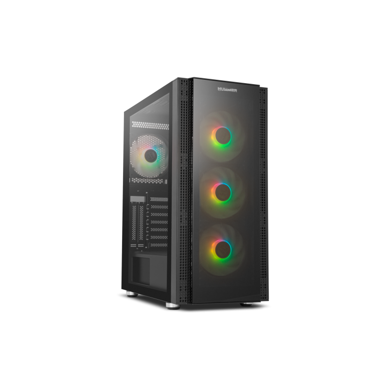 10045-NOX CAJA ATX HUMMER HORUS. SEMITORRE. ARGB. FRONTAL Y LATERAL CRISTAL TEMPLADO 10045-NOX CAJA ATX HUMMER HORUS. SEMITORRE. ARGB. FRONTAL Y LATERAL CRISTAL TEMPLADO