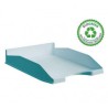 10064-BANDEJA ECOGREEN 100% RECICLADO Y RECICLABLE APILABLE AZUL PASTEL 345X255X60 MM ARCHIVO 2000 742 AZ PS