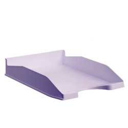 10065-BANDEJA ECOGREEN 100% RECICLADO Y RECICLABLE APILABLE MALVA PASTEL 345X255X60 MM ARCHIVO 2000 742 ML PS