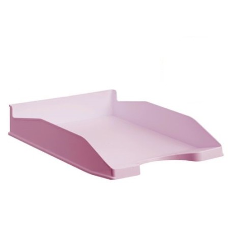 10066-BANDEJA ECOGREEN 100% RECICLADO Y RECICLABLE APILABLE ROSA PASTEL 345X255X60 MM ARCHIVO 2000 742 RS PS