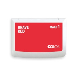 10081-TAMPON MAKE1 COLOR ROJO VALIENTE 50X90 MM COLOP 155111