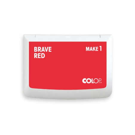 10081-TAMPON MAKE1 COLOR ROJO VALIENTE 50X90 MM COLOP 155111