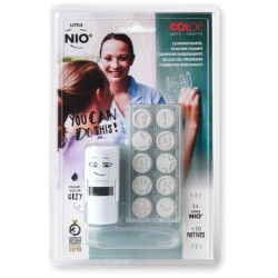 10106-BLISTER IMPRENTILLA LITTLE NIO 10 PICTOS TEMATICA "PROFESORADO" COLOP NIL006
