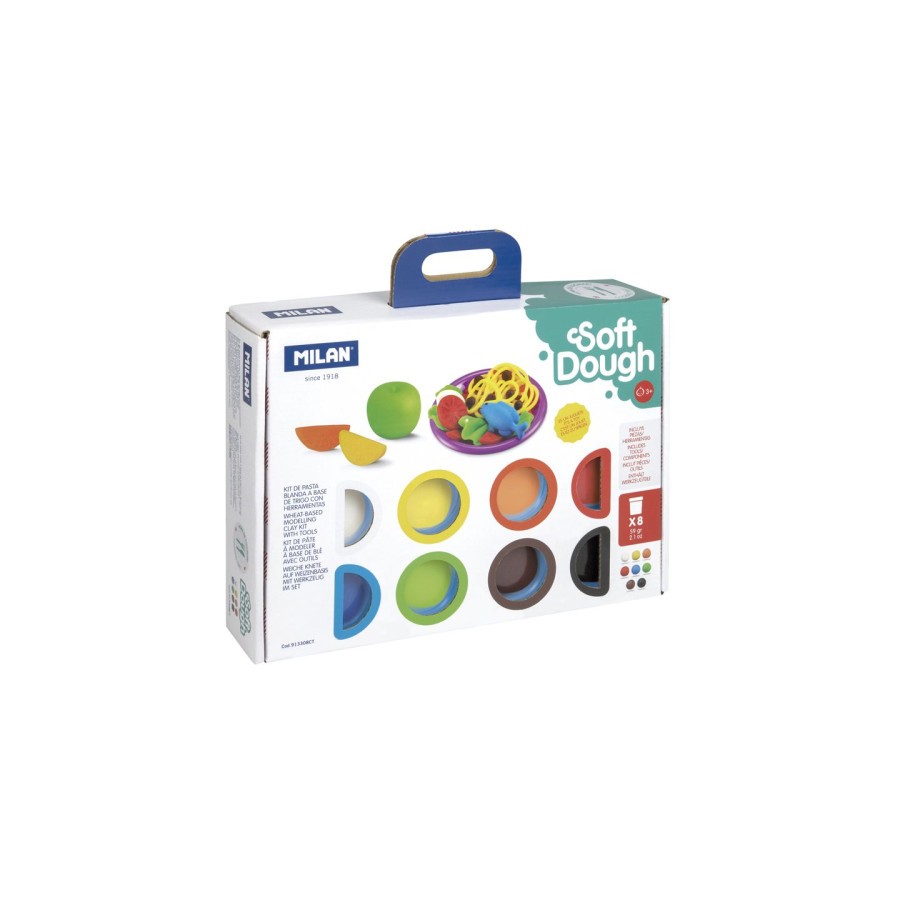 10116-MALETIN 8 BOTES PASTA BLANDA SOFT DOUGH DE 59GR + HERRAMIENTAS "HORA DE COCINA" MILAN 913308CT 10116-MALETIN 8 BOTES PASTA BLANDA SOFT DOUGH DE 59GR + HERRAMIENTAS "HORA DE COCINA" MILAN 913308CT