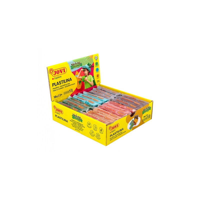10124-CAJA PLASTILINA 18 PASTILLAS DE 50GR GAMA NATURE COLORES SURTIDOS (3 UDS X COLOR) JOVI 70/18N 10124-CAJA PLASTILINA 18 PASTILLAS DE 50GR GAMA NATURE COLORES SURTIDOS (3 UDS X COLOR) JOVI 70/18N