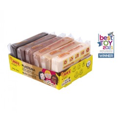 10126-BANDEJA PLASTILINA 6 PASTILLAS 50GR COLORES SURTIDOS GAMA MULTICULTURAL JOVI 70/6M