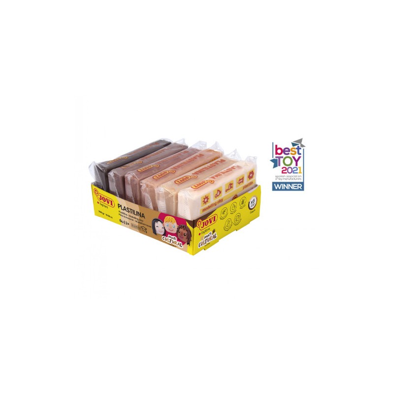 10126-BANDEJA PLASTILINA 6 PASTILLAS 50GR COLORES SURTIDOS GAMA MULTICULTURAL JOVI 70/6M 10126-BANDEJA PLASTILINA 6 PASTILLAS 50GR COLORES SURTIDOS GAMA MULTICULTURAL JOVI 70/6M