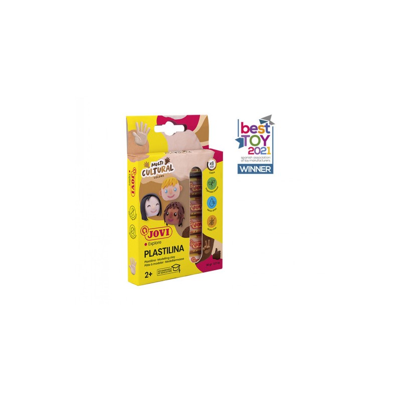 10128-ESTUCHE PLASTILINA 6 BARRAS DE 15GR COLORES SURTIDOS GAMA MULTICULTURAL JOVI 90/6M 10128-ESTUCHE PLASTILINA 6 BARRAS DE 15GR COLORES SURTIDOS GAMA MULTICULTURAL JOVI 90/6M
