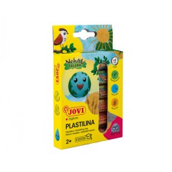 10130-ESTUCHE PLASTILINA 6 BARRAS DE 15GR COLORES SURTIDOS GAMA NATURE JOVI 90/6N