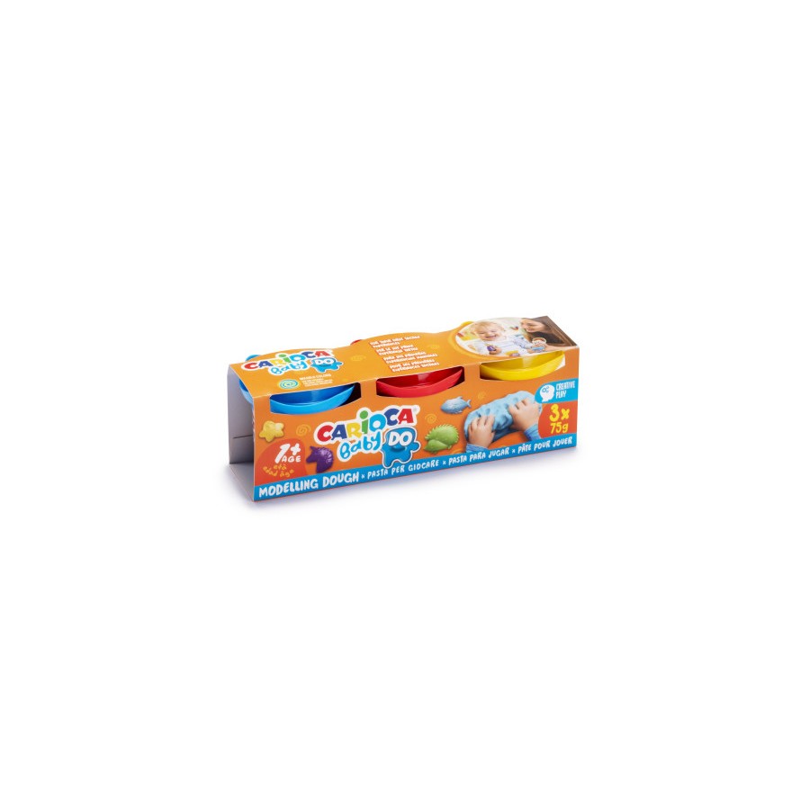 10134-SET PASTA DE MODELAR CARIOCA BABY DOUGH 3X75GR CARIOCA 43179 10134-SET PASTA DE MODELAR CARIOCA BABY DOUGH 3X75GR CARIOCA 43179