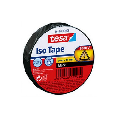 10154-ROLLO CINTA AISLANTE PVC 19MMX20METROS NEGRA TESA 56190-00008-22