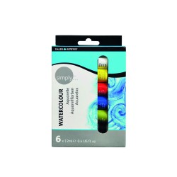 10177-SET ACUARELAS 6 X 12ML SIMPLY DALER ROWNEY D134500006