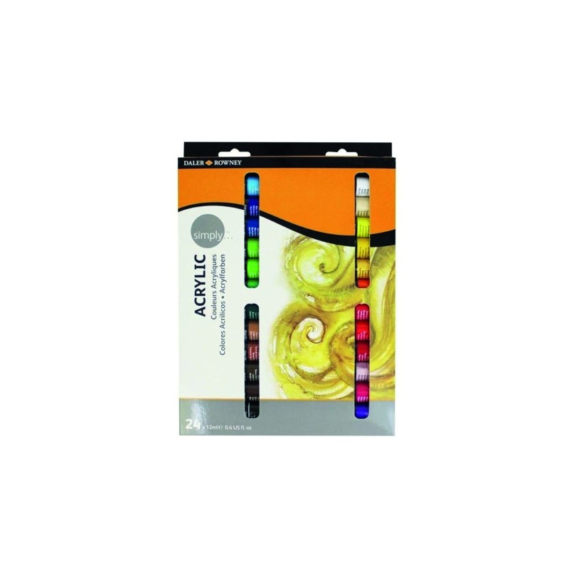 10182-SET PINTURA ACRILICA 24X 12ML SIMPLY DALER ROWNEY D126500024 10182-SET PINTURA ACRILICA 24X 12ML SIMPLY DALER ROWNEY D126500024
