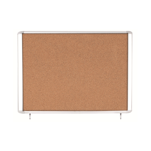 10285-Bi-Office Mastervision tablon para notas Exterior Madera Aluminio