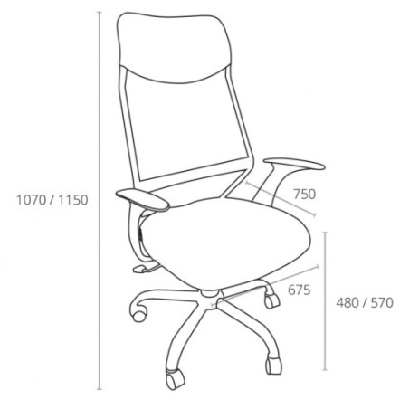 10297-SILLA MODELO PINTAFONTES NEGRO ARCHIVO 2000 6492 NE