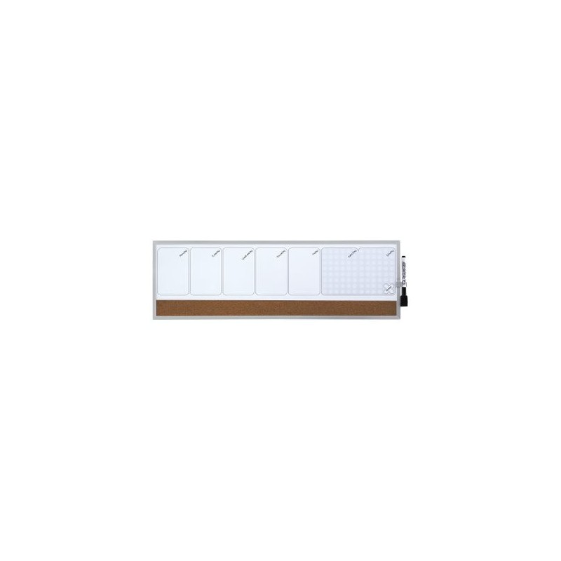 10344-ORGANIZADOR SEMANAL MAGNETICO+TABLERO CORCHO HORIZONTAL 585x190MM NOBO 1903780
