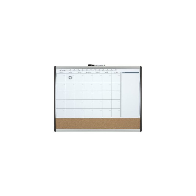 10346-ORGANIZADOR MENSUAL MAGNETICO+TABLERO CORCHO HORIZONTAL 585x430MM NOBO 1903813