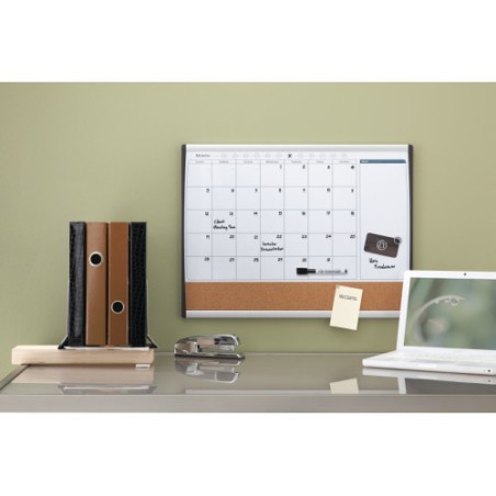 10347-ORGANIZADOR MENSUAL MAGNETICO+TABLERO CORCHO HORIZONTAL 585x430MM NOBO 1903813