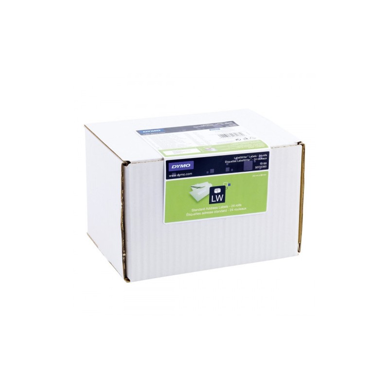 1038-PACK 24 ROLLOS ETIQUETAS DIRECCION ENVIO 89X28MM. DYMO S0722360