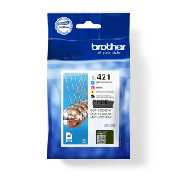 10495-Brother LC-421VAL PagePack 4 pieza(s) Original Rendimiento estandar Negro, Cian, Magenta, Amarillo