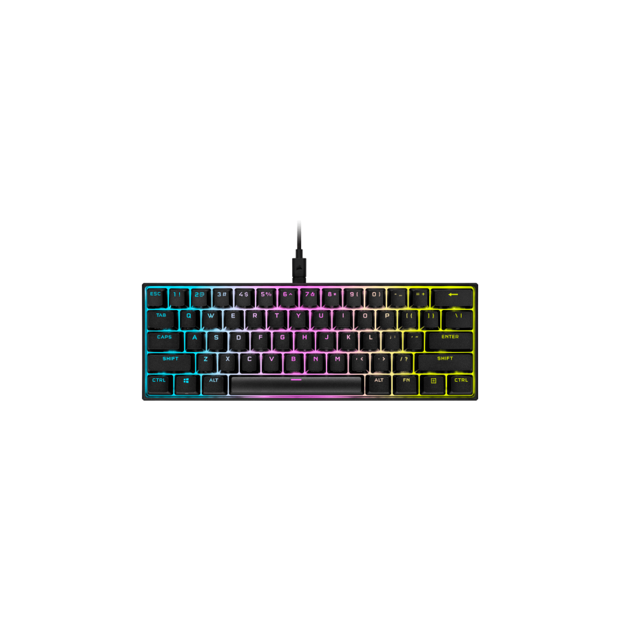 10539-Corsair K65 RGB MINI 60% Mechanical Gaming teclado USB QWERTY Ingles, Espanol Negro