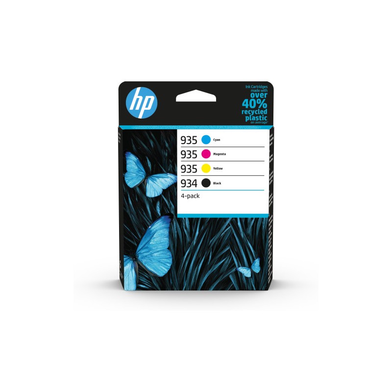 10561-HP Paquete de 4 cartuchos de Tinta Original 934 negra/935 cian/magenta/amarilla 10561-HP Paquete de 4 cartuchos de Tinta Original 934 negra/935 cian/magenta/amarilla