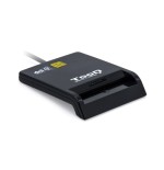 10583-TooQ Lector de Tarjetas Inteligentes DNIe SIM USB-C, Negro