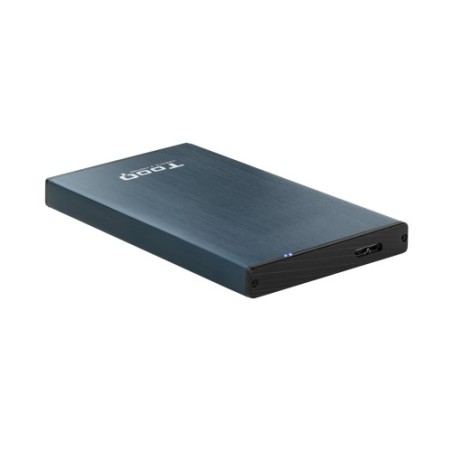 10596-TooQ TQE-2527PB caja para disco duro externo Caja de disco duro (HDD) Negro, Marina 2.5"
