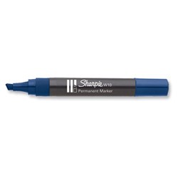 1061-MARCADOR PERMANENTE W10 PUNTA BISELADA AZUL SHARPIE S0192695