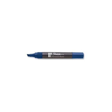 1061-MARCADOR PERMANENTE W10 PUNTA BISELADA AZUL SHARPIE S0192695
