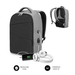 10667-MOCHILA ANTIRROBO SECURE V2 AP ANTITHEFT BACKPACK 16" BLACK