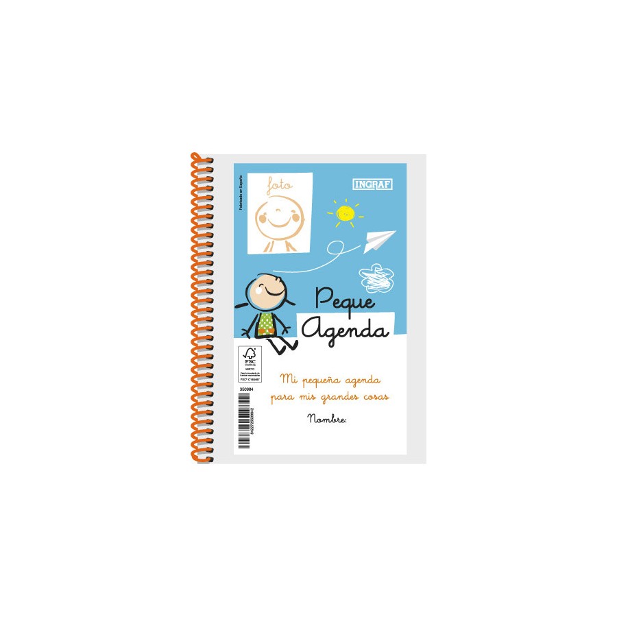 10686-AGENDA ESCOLAR 2022-2023 PEQUE 8o DIA PAGINA TAPA PERSONALIZABLE INGRAF 350984