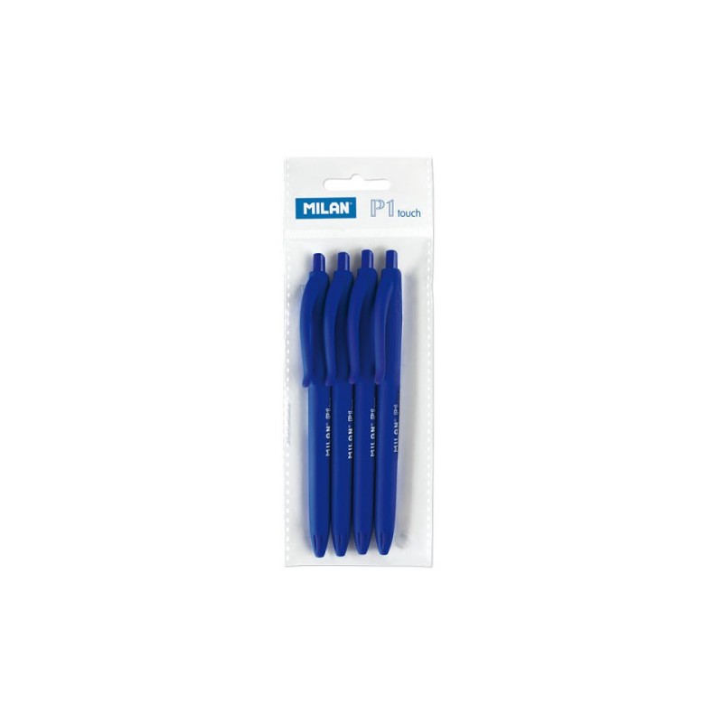 10788-BOLSA CON COLGADOR 4 BOLIGRAFOS P1 TOUCH AZUL MILAN 176510804 10788-BOLSA CON COLGADOR 4 BOLIGRAFOS P1 TOUCH AZUL MILAN 176510804