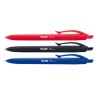 10790-Milan BWM10254 Negro, Azul, Rojo Boligrafo de punta retractil con pulsador 4 pieza(s)