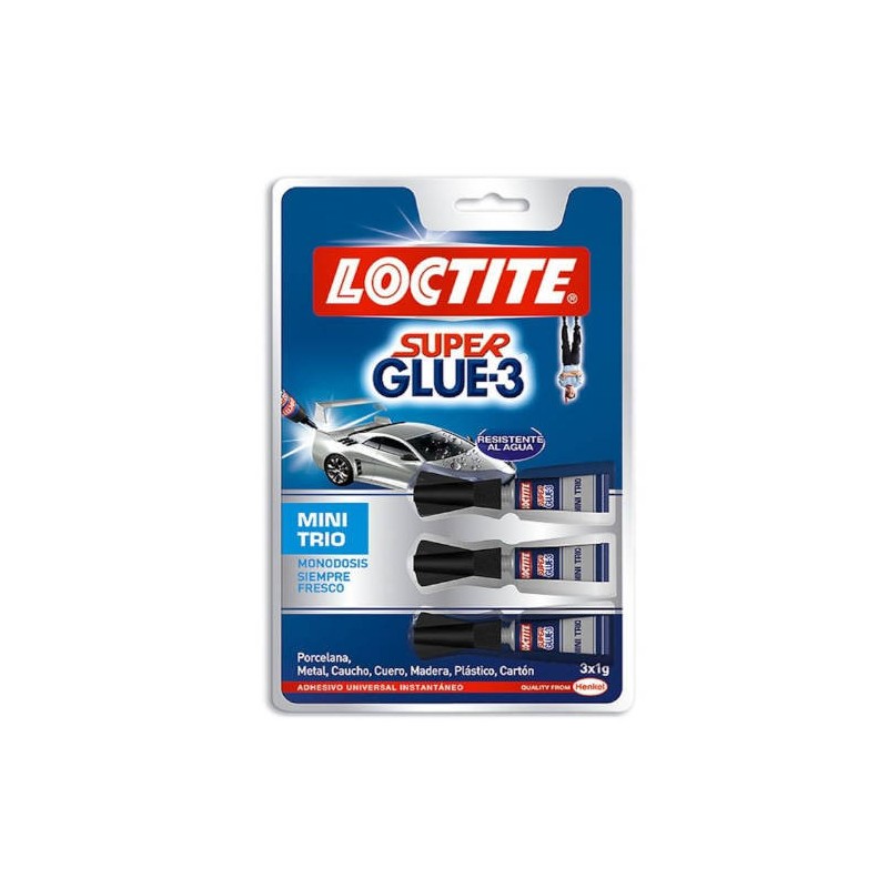 1080-ADHESIVO INSTANTANEO SUPER GLUE-3X1GR. MONODOSIS LOCTITE 2640065