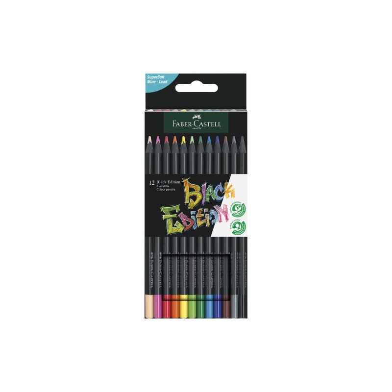 10817-ESTUCHE 12 LAPICES DE COLORES BLACK EDITION. FABER CASTELL 116412 10817-ESTUCHE 12 LAPICES DE COLORES BLACK EDITION. FABER CASTELL 116412