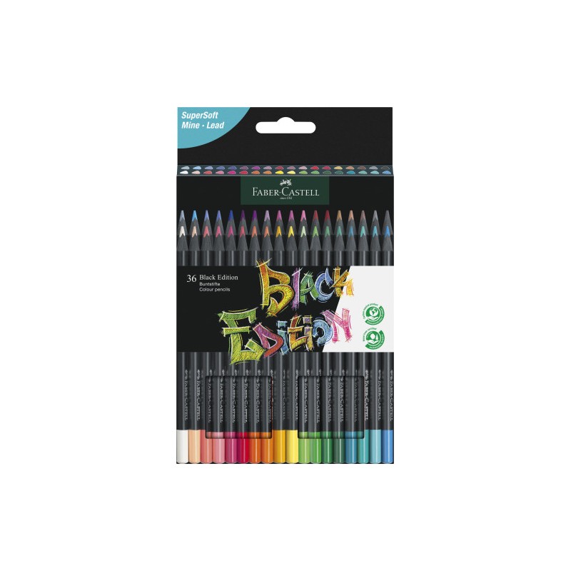 10819-ESTUCHE 36 LAPICES DE COLORES BLACK EDITION. FABER CASTELL 116436 10819-ESTUCHE 36 LAPICES DE COLORES BLACK EDITION. FABER CASTELL 116436