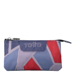 10847-Totto Tablero Estuche suave Gris, Rojo
