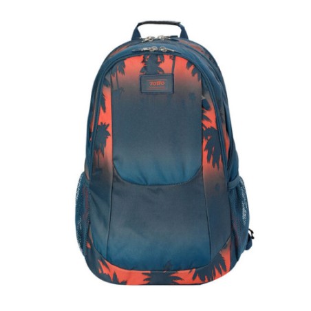 10853-Totto Krimmler mochila Mochila escolar Azul, Rojo