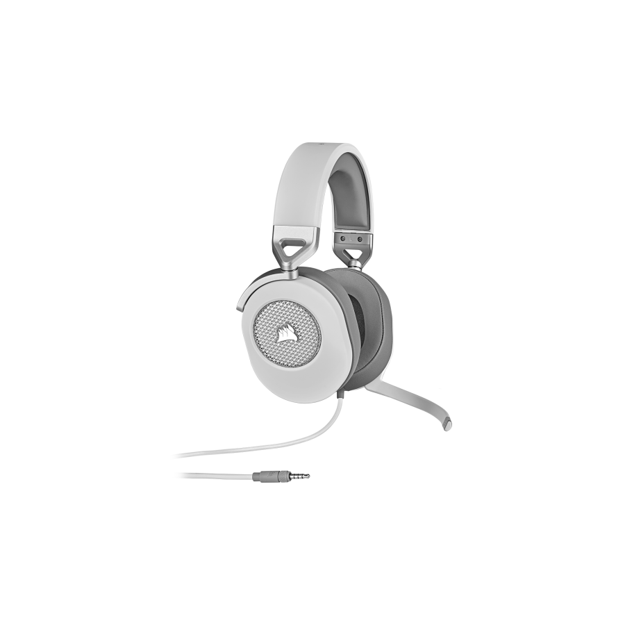 10929-Corsair HS65 SURROUND Auriculares Alambrico De mano Juego Blanco