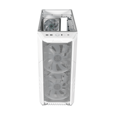 10935-CAJA COOLER MASTER HAF500 E-ATX ARGB BLANCA CRISTAL TEMPLADO (H500-WGNN-S00)