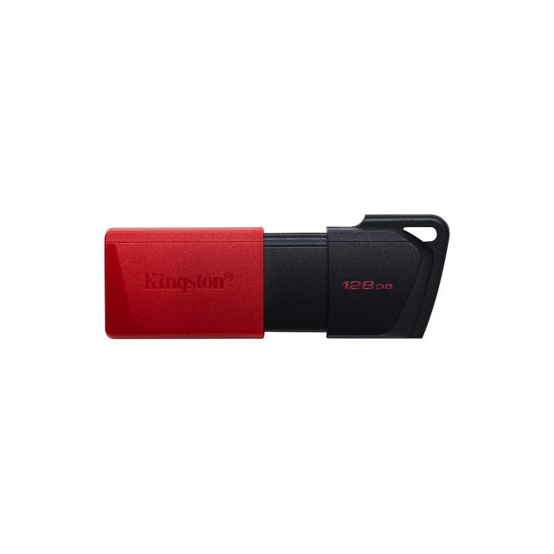 10996-KINGSTON 128GB USB3.2 GEN1 DATATRAVELER EXODIA M (BLACK + RED)
