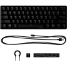 11006-HP HyperX Alloy Origins 60 teclado USB QWERTY Ingles de EE. UU. Negro