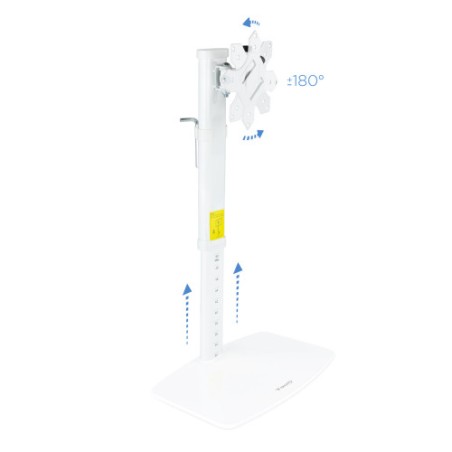 11029-TooQ DB1127TN-W soporte para monitor 68,6 cm (27") Independiente Blanco