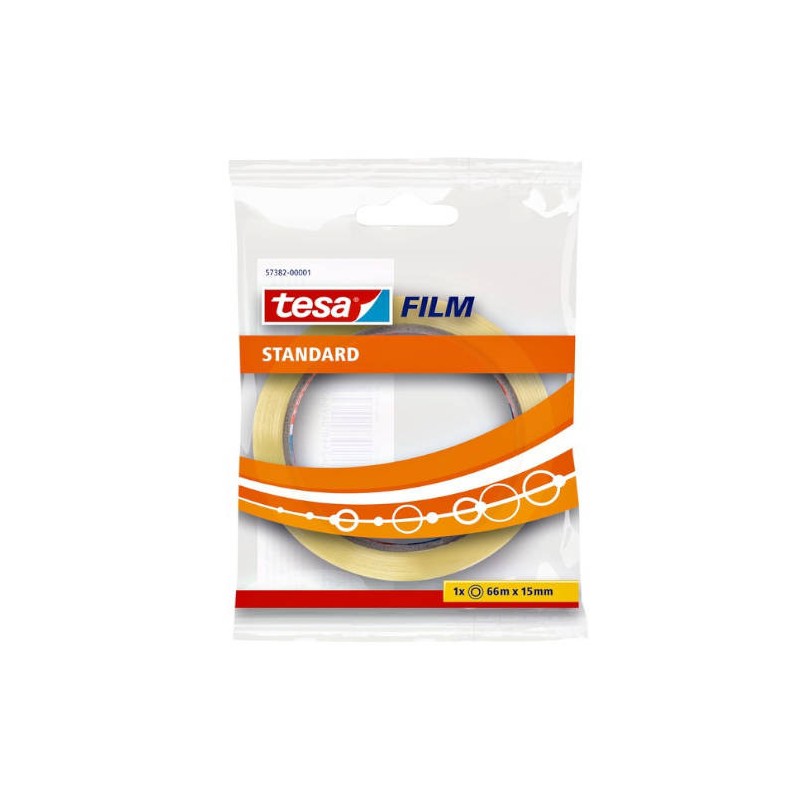 1108-CINTA ADHESIVA STANDARD 15MM.X66M.EN BOLSITA TRANSPARENTE TESA 57382-00001-02 1108-CINTA ADHESIVA STANDARD 15MM.X66M.EN BOLSITA TRANSPARENTE TESA 57382-00001-02