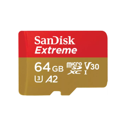 11098-SanDisk Extreme 64 GB MicroSDXC UHS-I Clase 10
