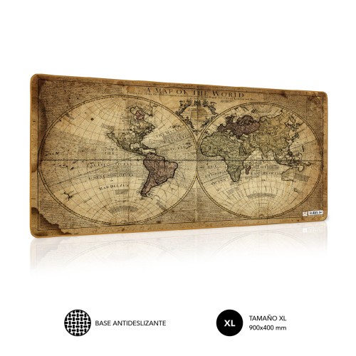 11117-SUBBLIM Alfombrilla Raton Vintage World XL Mouse Pad 900x400x3