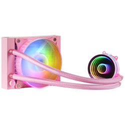 11147-Mars Gaming ML-ONE120 Rosa Refrigeracion Liquida CPU TDP 200W Espejo Infinito Ventilador FRGB Silencioso Multisock