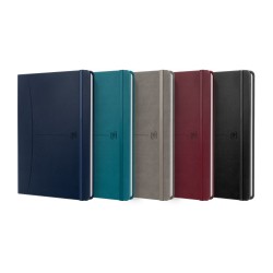 11174-CUADERNO SIGNATURE A5 TAPA EXTRADURA 80H RAYADO HORIZONTAL COLORES SURTIDOS CLASICOS OXFORD 400163610
